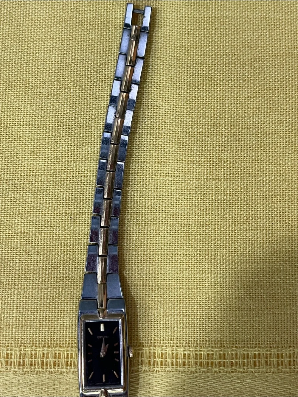 Vintage Seiko Two-Tone “Tank” Watch